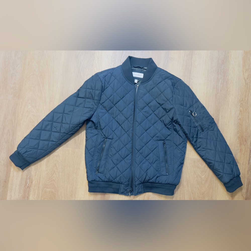 Calvin Klein Men's Quilted Navy Bomber Jacket